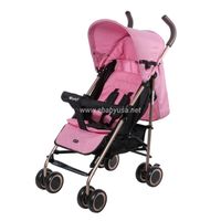 Coche Bastón Reclinable Ebaby Travis 214-4 Rosado