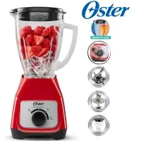 Licuadora Oster 2 velocidades con control de perilla BLSTKAG-RRD-053 1.5L Roja 800W