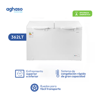 Congeladora Horizontal Aghaso 362L 2 Tapas de Alta Capacidad CONG-AGH02