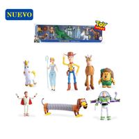 Set de Muñecos de Jebe Toy Story Articulados 9 Pcs