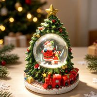 Bola De Nieve Árbol con Música Y Luz 10Cm