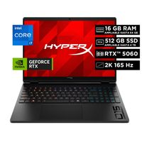 Laptop Gamer HP HyperX Omen 15-ga0001la 15.3"" Intel Core i7 16GB RAM 512GB SSD NVIDIA GeForce RTX 5060