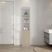 Estante De Baño 1 Puerta Bath Cartagena Blanco
