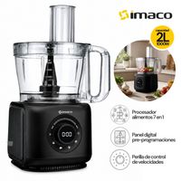 Procesador de alimentos 2 litros 7en1 FP416A Negro  Imaco