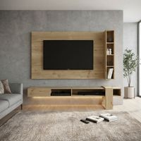 Centro de Entretenimiento 65"" Gravatai Mesa de TV y Panel Movenda Duna