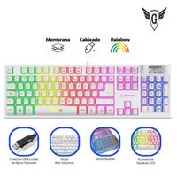 TECLADO MICRONICS NEON WHITE - MIC K709W