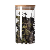 Frasco de Vidrio Borosilicato con Tapa de Bambú 700 ml