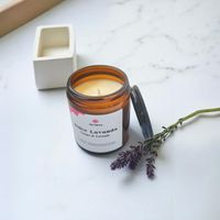 Vela Aromática de Cera de Soja – Lavanda 200 Gr.