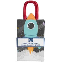 Pack Bolsas de Regalo CLASS & WORK Cohete Space 8un