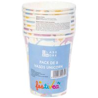 Pack 8 Vasos CLASS & WORK Unicorn