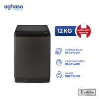Lavadora Automática Aghaso 12 kg LAV-AGH02 Silver