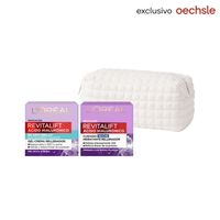 Duo Gel Crema Loreal Revitalift Ácido Hialurónico 50 Ml + Crema Noche 50 Ml