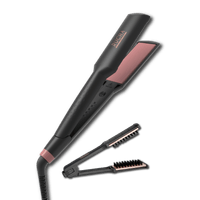 Plancha Titanium Keratin 1.5 + Cepillo Plancha RUCHA
