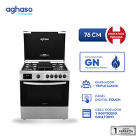Cocina AGHASO 4 Quemadores a Gas Natural Premium 60 cm COC-AGH01