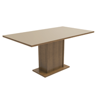 Mesa de Comedor Rectangular 6 Puestos 5275 Marrón/Crema