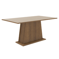 Mesa de Comedor Rectangular 6 Puestos 5364 Marrón/Crema