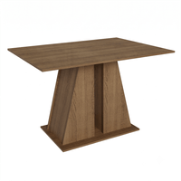 Mesa de Comedor Rectangular 5383 4 Puestos Marrón