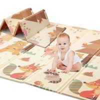 PISO ALFOMBRA REVERSIBLE PLEGABLE PARA BEBES 180X200CM