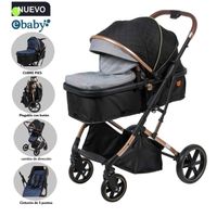 Coche Cuna Moisés de Lujo SATURNO EB126-1 gris