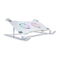 Cooler para notebook TEROS TE-7135N, soporta tablets y notebooks de 9"" hasta 16"", plateado