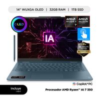 Laptop LENOVO Yoga 7 2en1 14AKP10 14"" AMD Ryzen AI 7 32GB 1TB W11