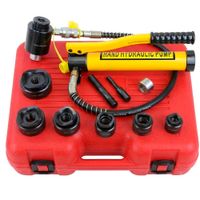 Sacabocado Hidráulico Perforador de Agujeros con Bomba + Juego de Dados 6 pza Rango 22.5 A 61.5mm2