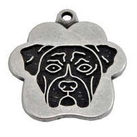 Placa de Identificación para perro Boxer vintage