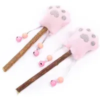 Paleta con forma de Patita para Gatos con Silverine - Rosado