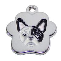 Placa de Identificación para Perros Bulldog frances rainbow