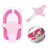 Hamaca de Baño De 4 Anclajes Baby Froggie Rosado Para Bebe soporte para tina
