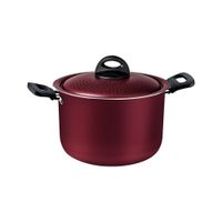 Olla Pasta Tramontina Loreto en Aluminio con Revestimiento Interno y Externo en Antiadherente Starflon Max rojo 22 cm 5,7 L