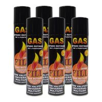 Gas Butano Ultra Refinado Recarga Todo Tipo Encendedores X6