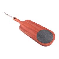 Tabla de Corte para Quesos Tramontina Provence en Caoba Africana con Mango y Piedra 48x19 cm