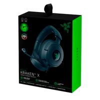 Audífono con micrófono razer Kraken V4 X USB-C/adaptador USB-A Chroma black
