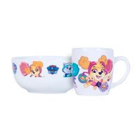 Vajilla infantil Ceramica 2Pz Paw Patrol Niña Scool 704064