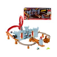 Hot Wheels Toy Car Track Set Mario Kart Bowsers Castle