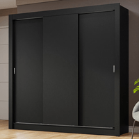 Ropero Nobre 3 Puertas Corredizas Negro
