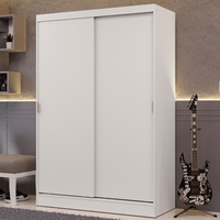 Ropero Luke 2 Puertas Corredizas 2 Cajones Blanco
