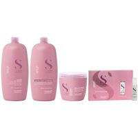 Shampoo 1000ml+ Acondicionador+ Mascarilla+ Ampollas Alfaparf Moisture