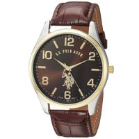 Reloj US Polo Assn USC50225 para Hombre Analógico Marrón Dorado