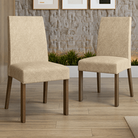 Set 2 Sillas de Comedor 4255 Marrón/Imperial
