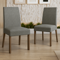 Set 2 Sillas de Comedor 4255 Marrón/Silver