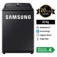 Samsung Lavadora BubbleStorm 22KG con SmartThings WA22A8377GV