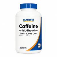 Cafeína con L-Teanina  100 mg 240 Cápsulas