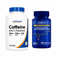 Pack Cafeína con L-Teanina y Resveratrol Gusevit