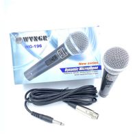Microfono alambrico profesional WVNGR WG-196 con cable plug 63m