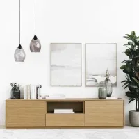 Mesa de Tv 2 puertas 1 cajón Prost color Duna TU MESITA