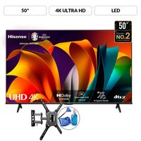 Televisor Hisense 50 UHD 4K Smart Tv 50A6N 2024 +Rack y Limpiador