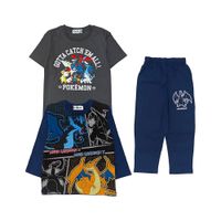 Pokemon Conjunto Unisex Niños Pijama Set Modelo B Talla 8