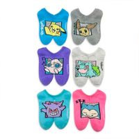 Pokemon 6 Par De Medias Color Pastel Talla M Niños